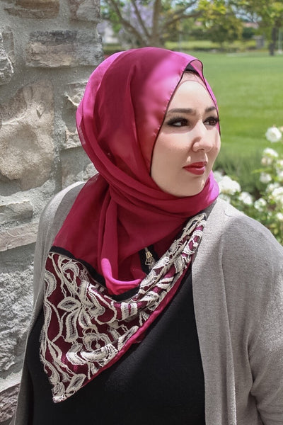 Fuchsian Paisley Scarf