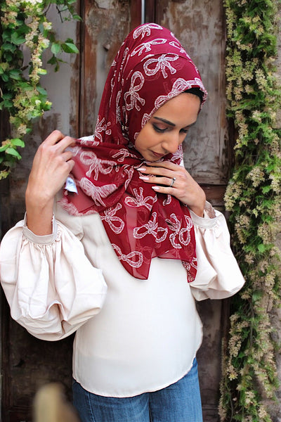 Burgundy Bows